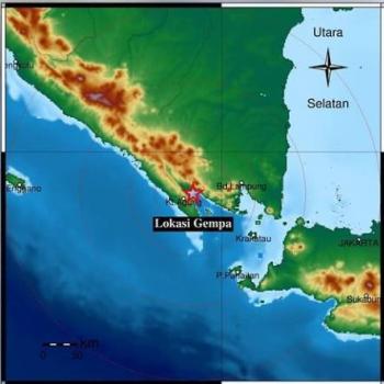 Gempa Bermagnitudo 4,2 SR Terjadi Di Wilayah Tanggamus Pagi Ini